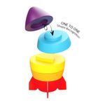 Juguete Apilable de Cohete y Pelota Multicolor de 12 Pzas