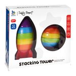 Juguete Apilable de Cohete y Pelota Multicolor de 12 Pzas