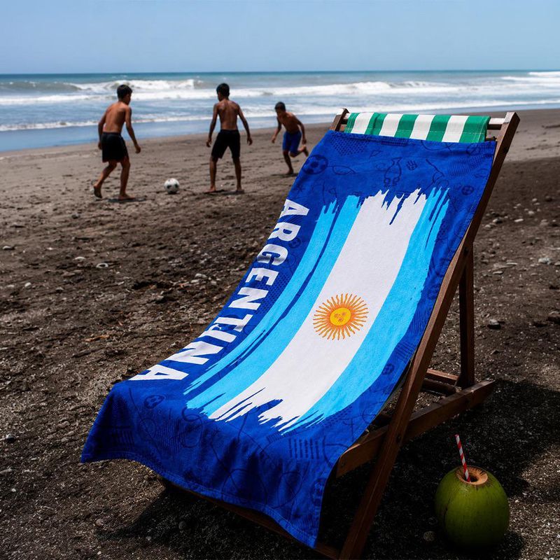 Toalla Mundial de 76 x 152 cm Diseño Bandera Argentina
