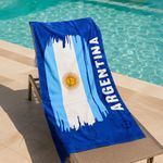 Toalla Mundial de 76 x 152 cm Diseño Bandera Argentina