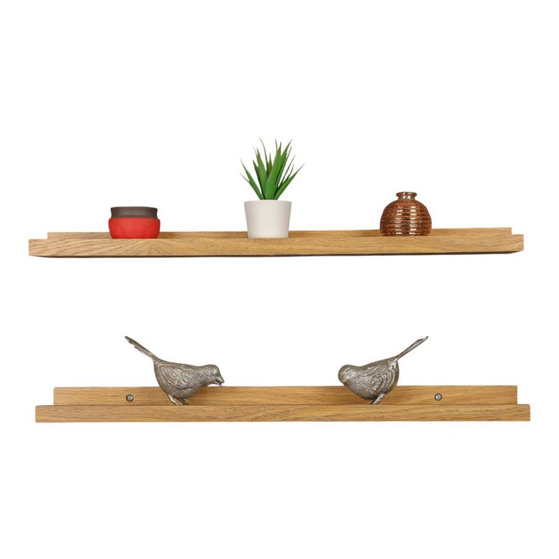 Set de 2 Repisas Flotantes Decorativas Acabado Madera