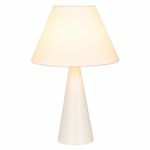 Lámpara de Mesa Base E27 con Pantalla Cónica Color Beige