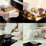 Guante de Silicón para Cocina y Horno de 30 x 19 cm Color Beige