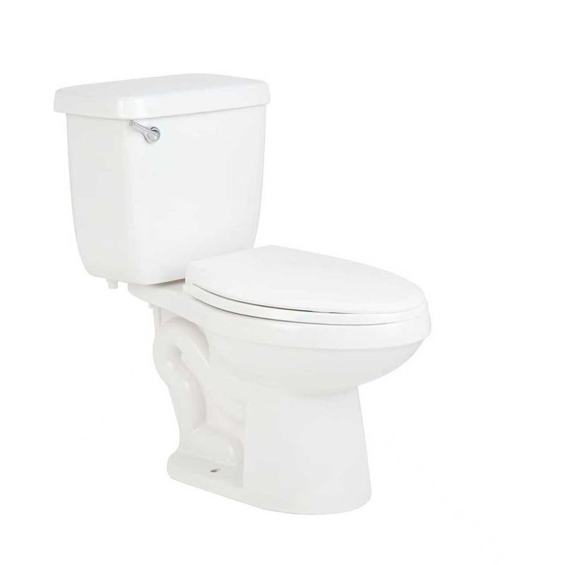 Inodoro Alto Imperial de 2 Piezas Color Blanco