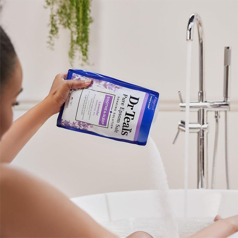 Kit Dr Teal’s Soothe & Sleep Lavanda con Sal Epsom y Espuma para Baño