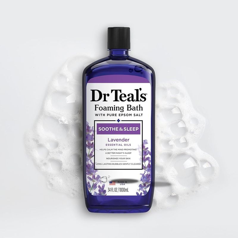 Kit Dr Teal’s Soothe & Sleep Lavanda con Sal Epsom y Espuma para Baño