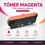 Cartucho de Tóner Láser Magenta CF363A 508A Compatible con Impresoras HP Color LaserJet