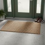 Alfombra Tipo Yute 90 x 150 cm para Interior Color Beige
