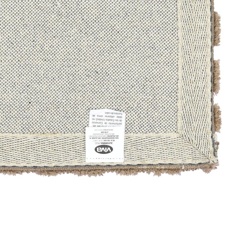 Alfombra Tipo Yute 90 x 150 cm para Interior Color Beige