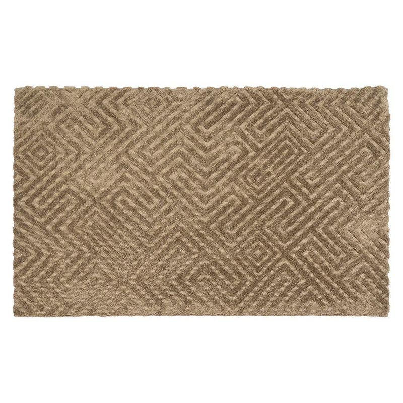 Alfombra Tipo Yute 90 x 150 cm para Interior Color Beige
