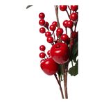 Rama Decorativa con Bayas y Manzanas 16 x 68 x 16 cm Roja para Navidad