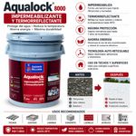 Impermeabilizante Aqualock 8000 Color Rojo de 5 Galones