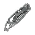 Navaja Gerber Plateada con Hoja de Acero Inoxidable Alto Carbono