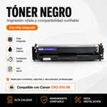 Tóner CRG055-BK con Chip Integrado Color Negro