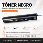 Cartucho de Tóner Láser Negro GPR22 NPG32 C-EXV18 Compatible con Impresoras Canon