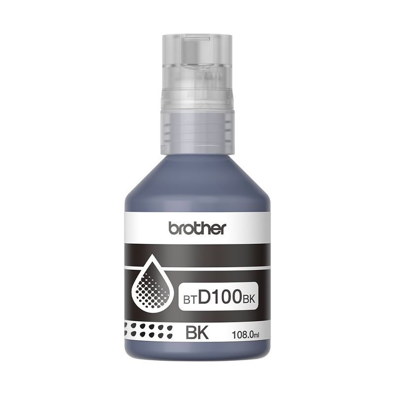 Tinta Brother BTD100BK Original 108 ml para Impresora T230 Color Negro