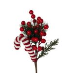 Flor Decorativa Navideña Roja de Foam y Plástico 30 cm - Presentación Surtida