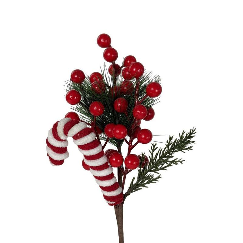 Flor Decorativa Navideña Roja de Foam y Plástico 30 cm - Presentación Surtida