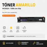 Tóner Original W2302A 130A con Chip para HP Color LaserJet Pro Color Amarillo