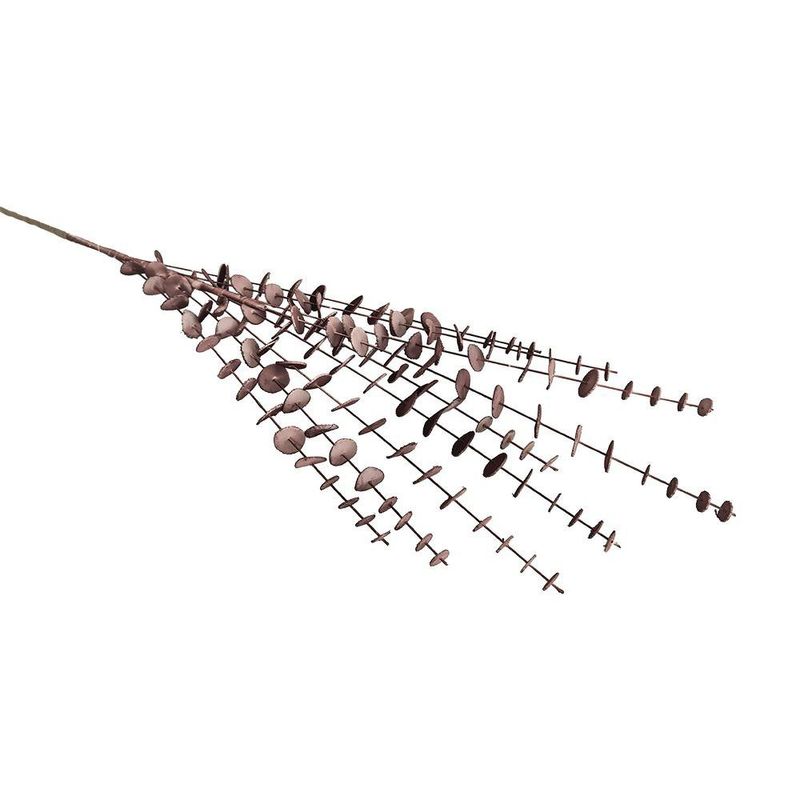 Rama Navideña de Eucalipto Rosa con Tallo para Arreglos de 100 cm