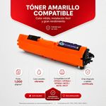 Cartucho de Tóner Láser Amarillo CF352A CE312A Compatible con Impresoras HP y Canon