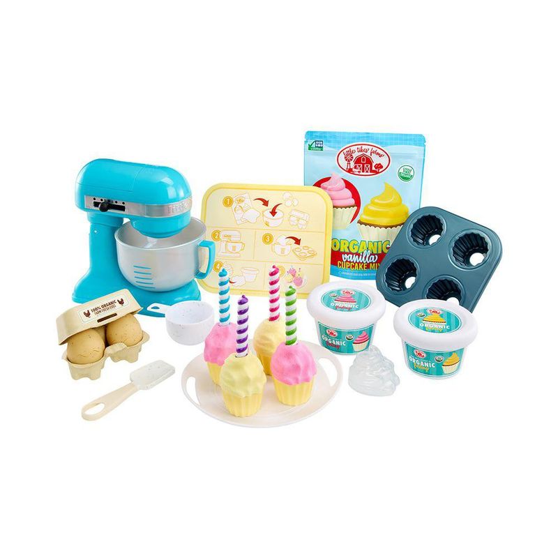 Set para Cupcakes con Batidora y Accesorios Moldeables de Juguete