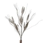 Rama Decorativa de 70 cm Champán con Hojas Caladas para Arreglos Navideños