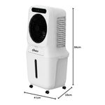 Enfriador de Aire Portátil 25 L con Control Remoto Color Blanco
