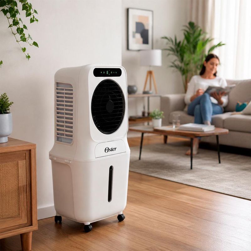Enfriador de Aire Portátil 25 L con Control Remoto Color Blanco