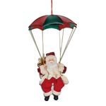 Figura Navideña Santa en Paracaídas Colgante de 30 cm