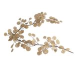 Guirnalda Navideña de Hojas Lunaria Champán para Decoración de 140 cm