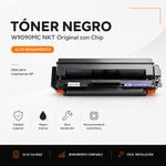Tóner Original W9090MC con Chip para HP Color Negro