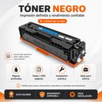 Cartucho de Tóner Láser Negro CF540A CRG054 Compatible con Impresoras HP y Canon