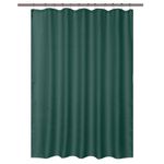 Set de Cortina para Baño con Liner y Ganchos 14 Piezas Diseño Texturizado Color Verde