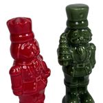 Set de 2 Cascanueces Decorativos de Cerámica Surtidos de 13.5 cm para Navidad