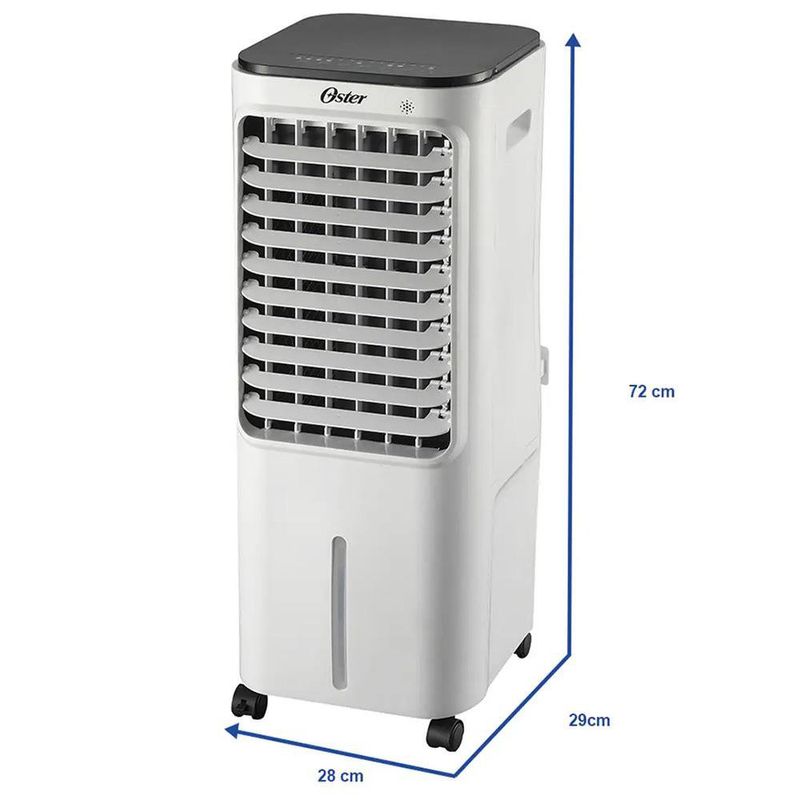 Enfriador de Aire 12 L con Control Remoto y 3 Velocidades Color Blanco