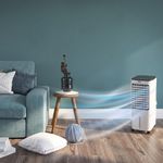 Enfriador de Aire 12 L con Control Remoto y 3 Velocidades Color Blanco