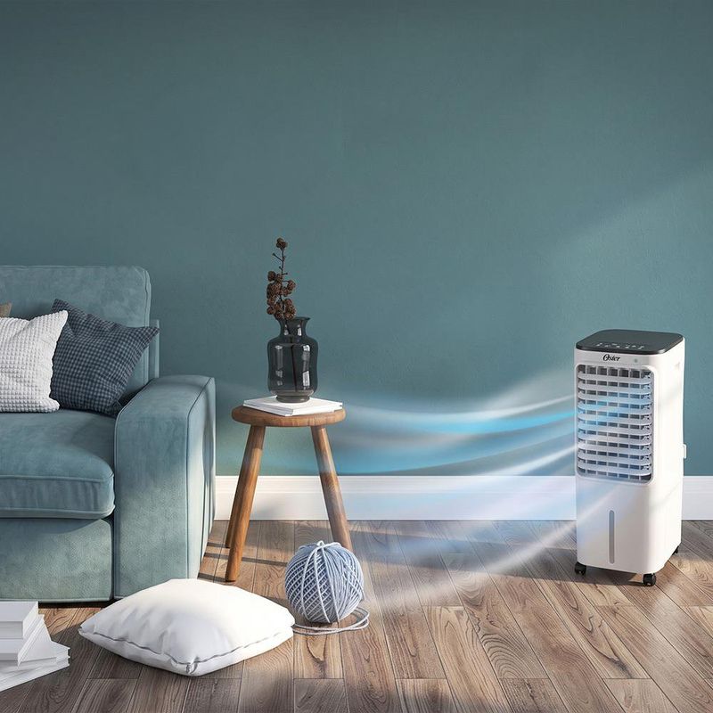 Enfriador de Aire 12 L con Control Remoto y 3 Velocidades Color Blanco