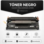 Tóner para CF258X de Alto Rendimiento con Chip Color Negro