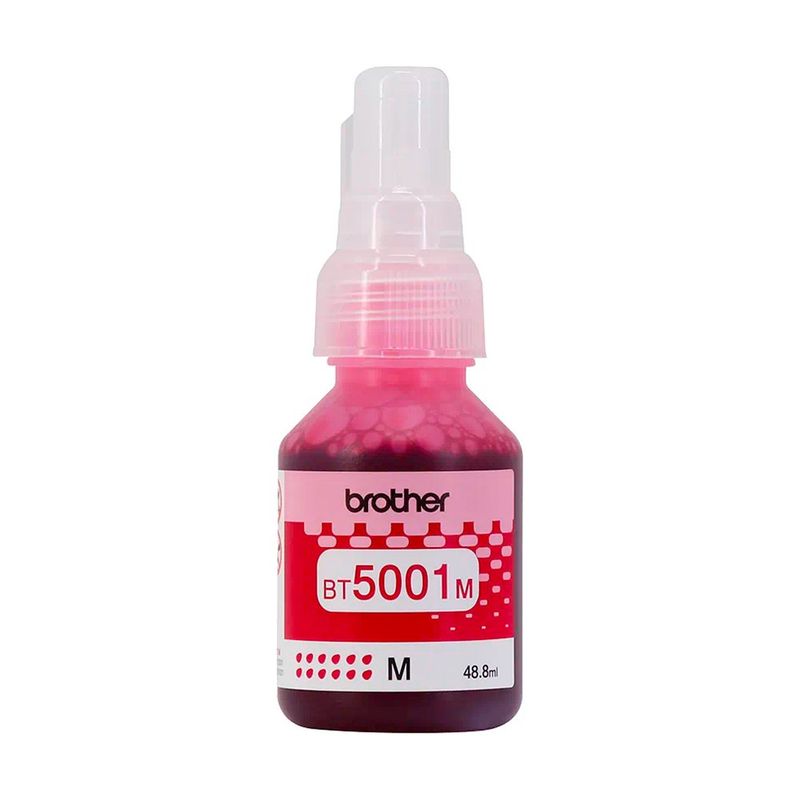 Tinta Brother BT5001 Original 48.8 ml para Impresora T510 Color Magenta