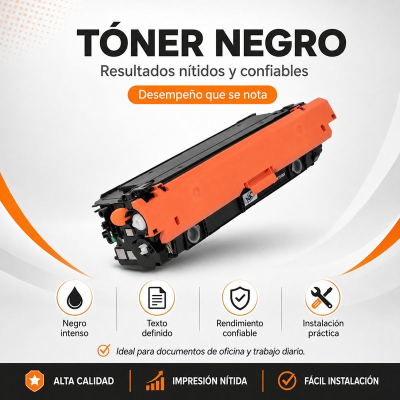 Cartucho de Tóner Láser Negro CF360X 508X de Alto Rendimiento Compatible con Impresoras HP