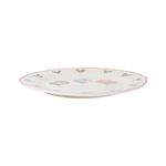 Vajilla Alegría de Porcelana 12 Piezas para Mesa Navideña Beige con Diseños Varios