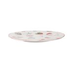 Vajilla Alegría de Porcelana 12 Piezas para Mesa Navideña Beige con Diseños Varios
