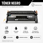 Tóner CF258A de Alto Rendimiento con Chip Color Negro