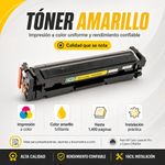 Tóner CF542A y CRG054Y de Alto Rendimiento Color Amarillo