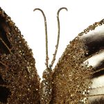 Mariposa Decorativa Metálica 5 x 22 x 30 cm Dorada para Arreglos Navideños