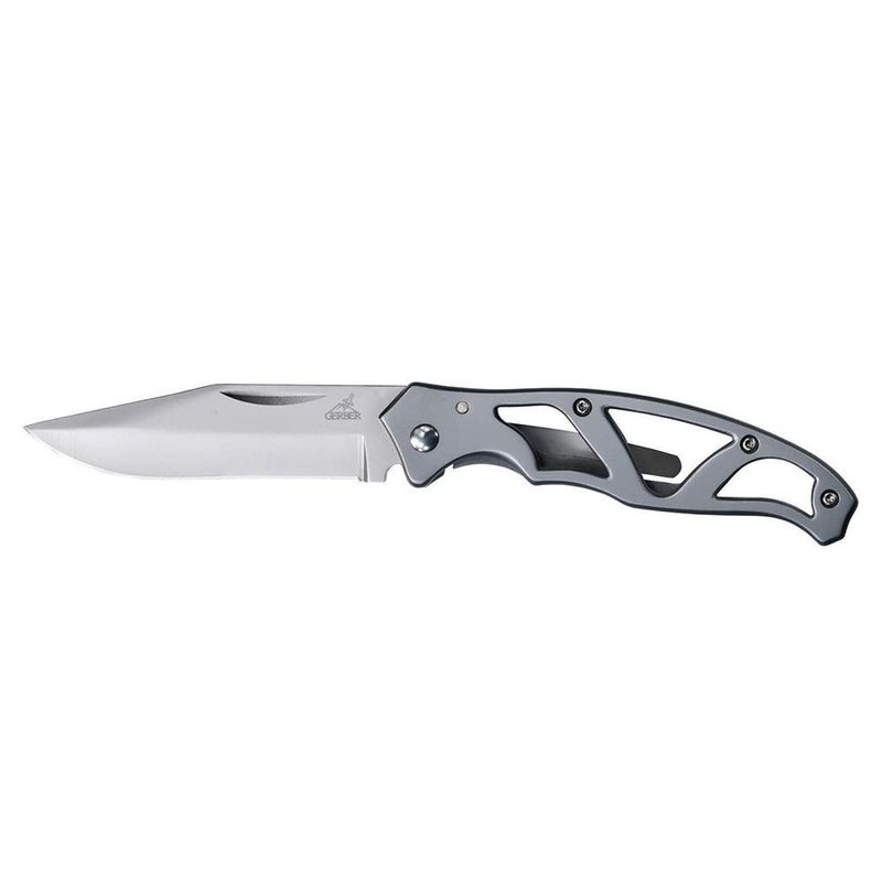 Navaja Mini Plateada con Hoja de Acero Inoxidable Alto Carbono