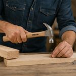 Martillo de Uña Curva Pulido Mango de Madera 16 oz