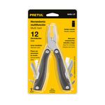 Multiherramienta 12 Funciones de Acero Inoxidable con Estuche