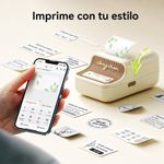 Etiquetadora Térmica Portátil B21 Bluetooth y USB-C para Etiquetas 0.8 a 2 Plg Crema